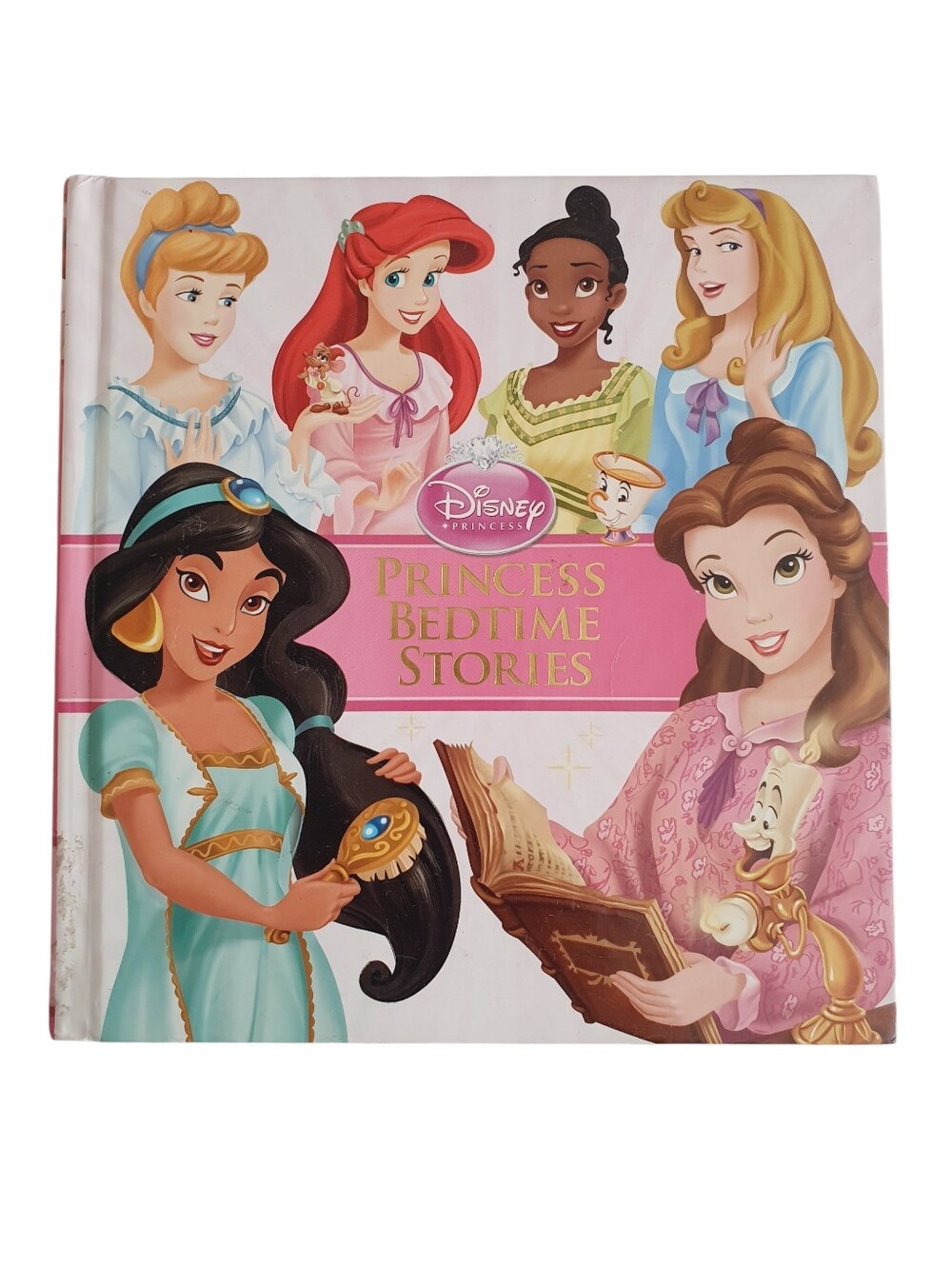 Disney Princess Bedtime Stories Hardcover Book 2010 Cinderella Ariel Jasmine